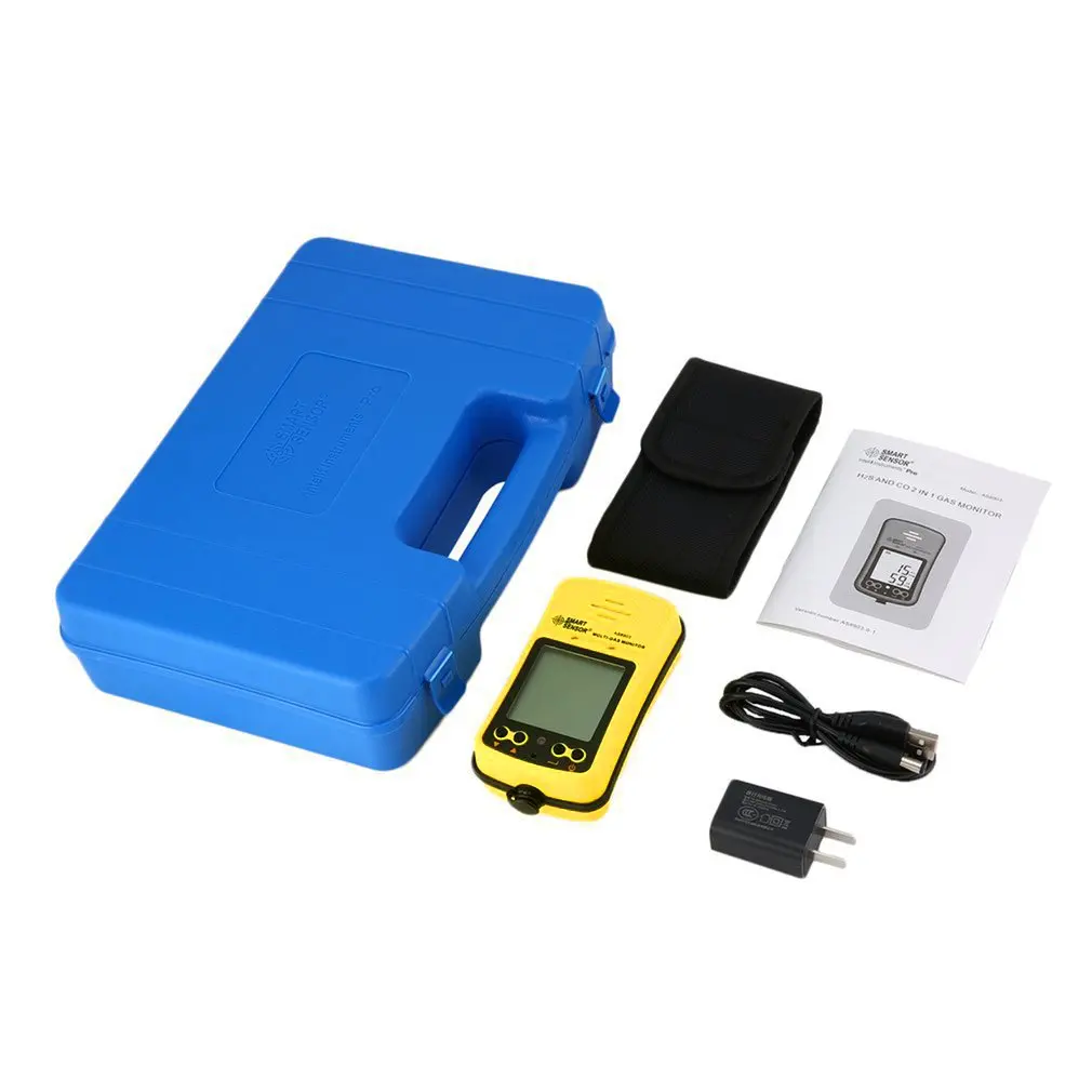 

Датчик газа AS8903, Высокочувствительный детектор углекислого газа с ЖК-дисплеем