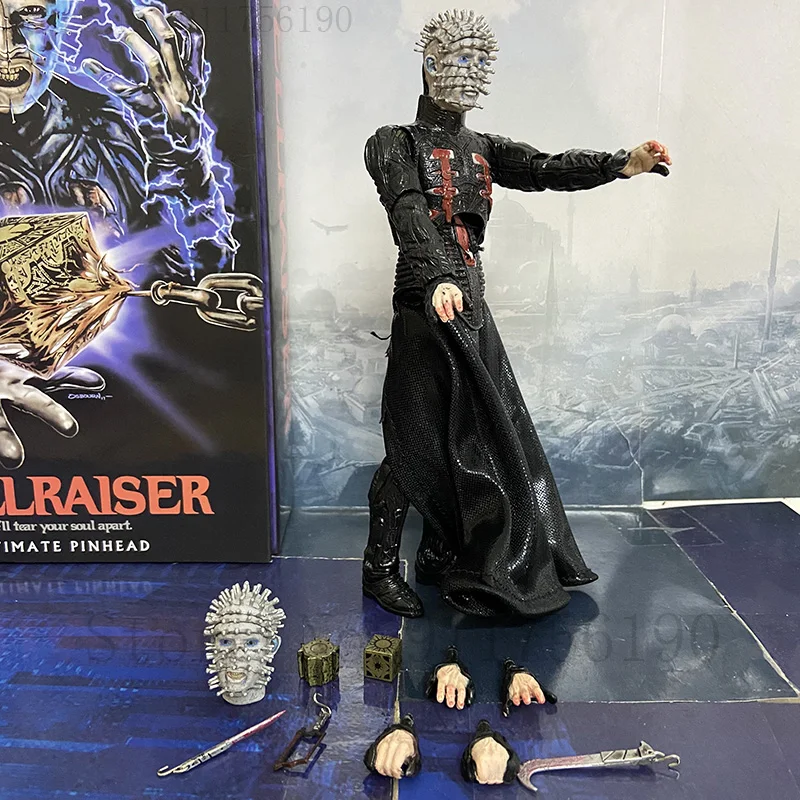 

Hellraiser NECA He'll Tear Your Soul Apart Ultimate Pinhead Action Figure Collectable Model Toy Gifts Doll 18cm
