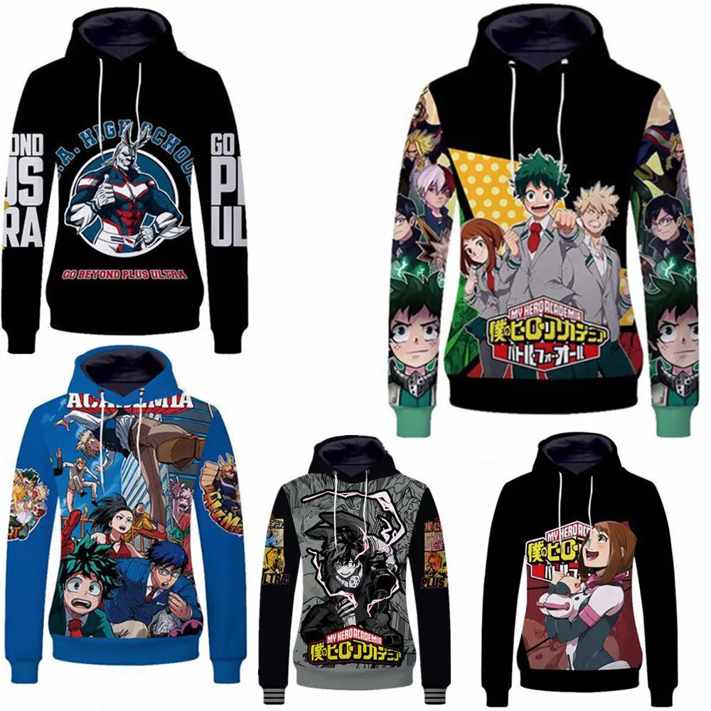 

My Boku No Hero Academia Costume Midoriya Izuku Sweatershirt Cosplay Hoodie Gift