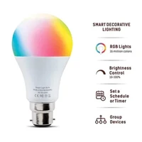led smart lights e27 b22 wireless dimmable rgb bulb colorful smart bulb spotlight 16 colors wifi app control for party lighting