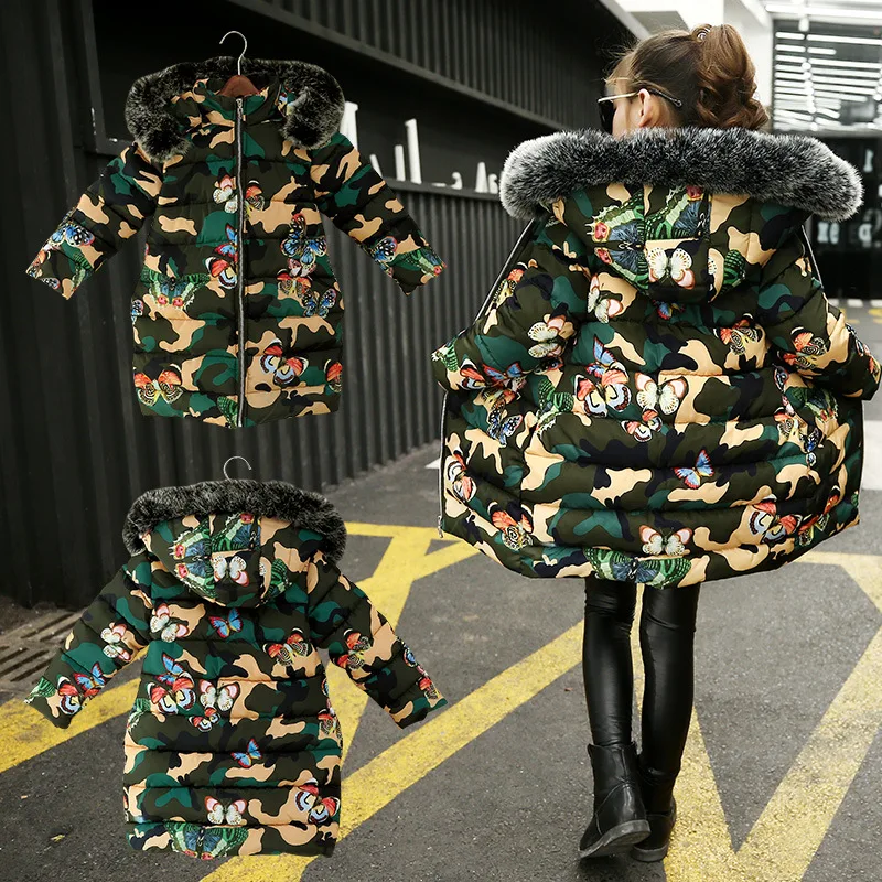 Стеганая куртка для девочек новинка 2020 Детское пальто длинная стеганая