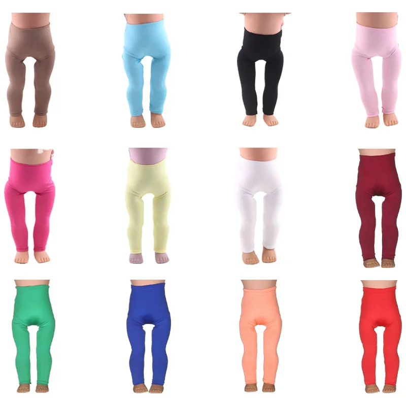 

Doll Clothes 12 Colors Leggings For 18 Inch American&43Cm Baby New Born Doll Our Generation , For Baby Birthday Festival Gift