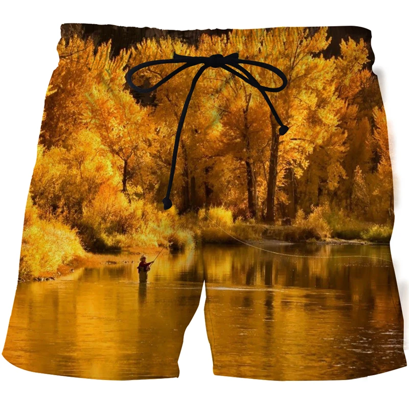 

Летние мужские купальные шорты с 3d принтом рыбы, мужские пляжные шорты, шорты, мужские плавки, плавки, пляжная одежда