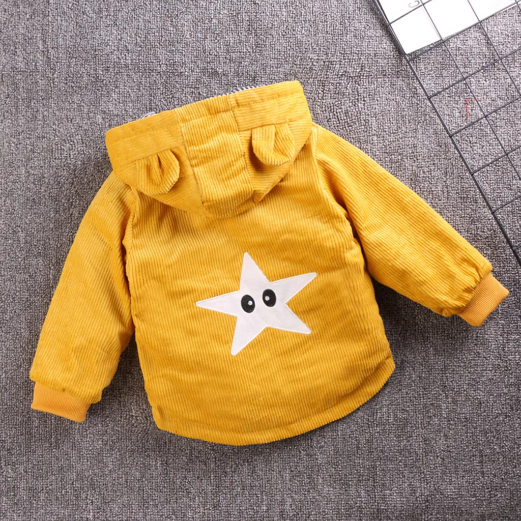 Осенняя одежда для маленьких девочек и мальчиков зимнее ветрозащитное пальто на