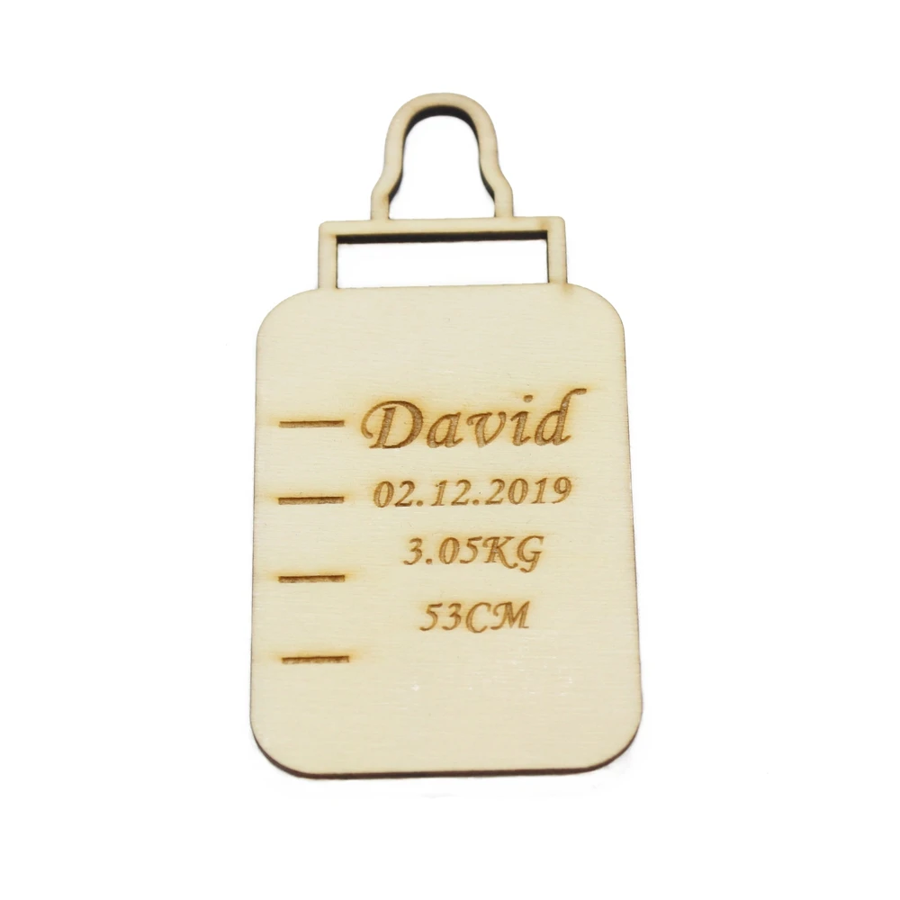 20 шт. деревянные флаконы для молока с гравировкой | Дом и сад