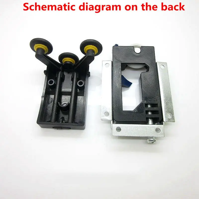 Простой раздвижной шкив для двери шкафа вверх и вниз направляющая комплект