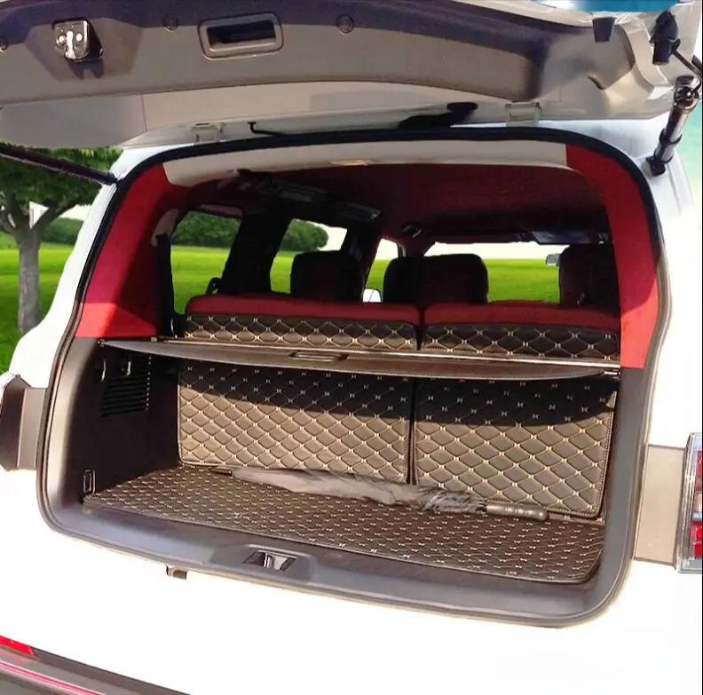 Автомобильный задний багажник защитный лист для багажника Крышка Nissan Patrol Y62 7