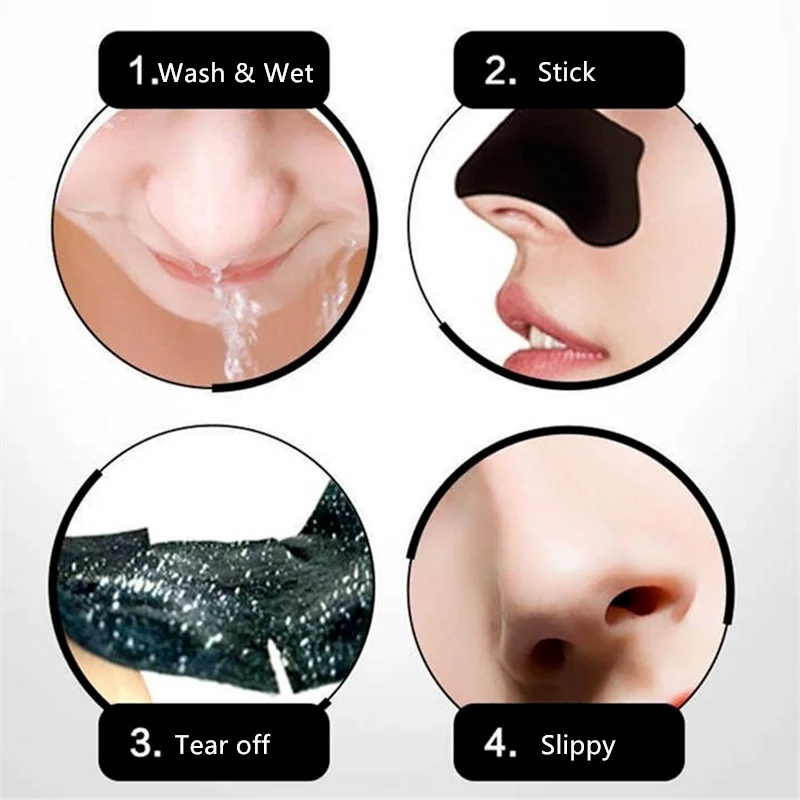 

10-50pcs Nose Blackhead Remover Mask Deep Cleansing Skin Care Shrink Pore Acne Treatment Mask Nose Black Dots Pore Clean Strips