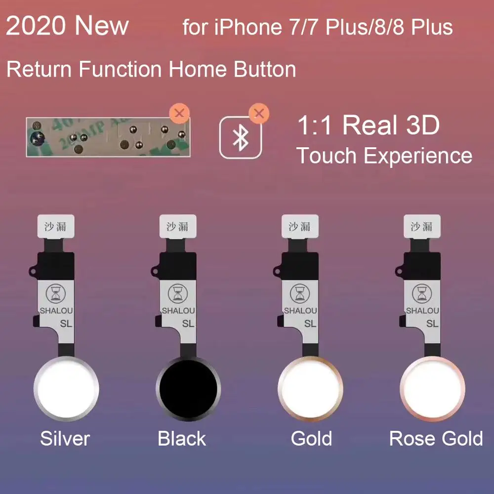 Новинка 2020 для iPhone 7 Plus 8 кнопка возврата Home функция решение 1:1 Real 3D Touch