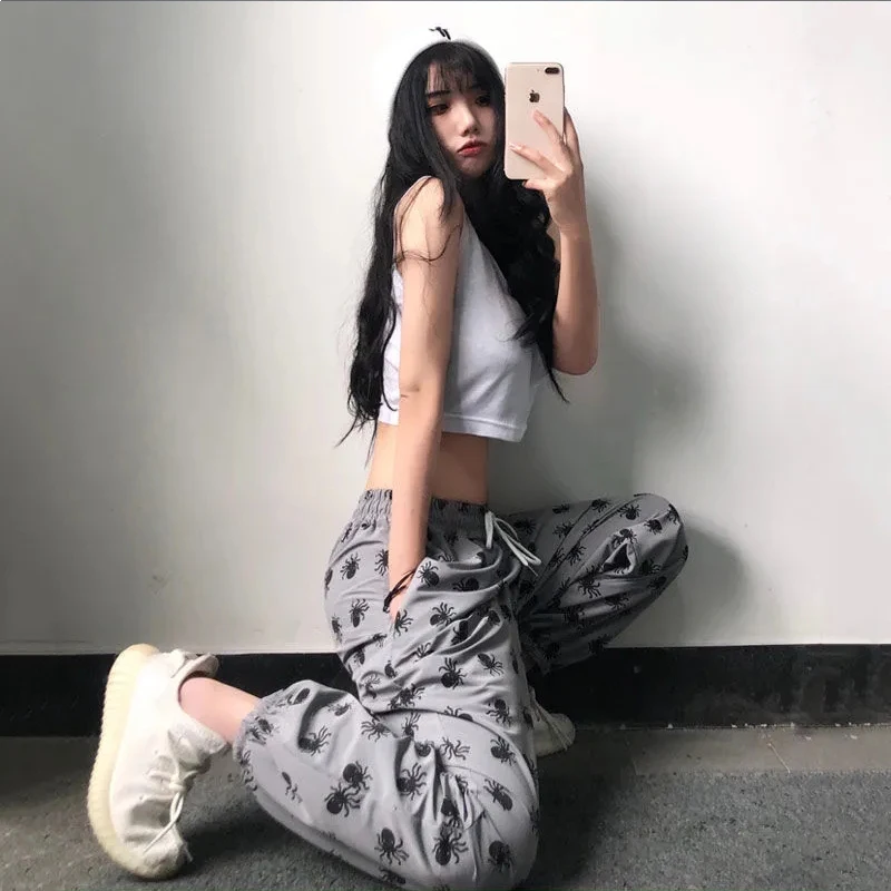 

Streetwear Woman Harem Autumn Ladies Plus Size sweatpants jogger clothes dropshipping Harajuku Plaid Pants For Women Trousers