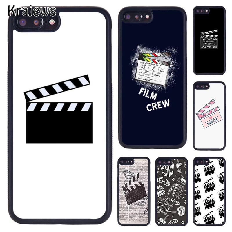 Krajews Film Movie Clapperboard Clapper Board Phone Case For iPhone 6 7 8 plus 11 12 13 Pro X XR XS Max Samsung Galaxy S8 S9 S10 | Мобильные