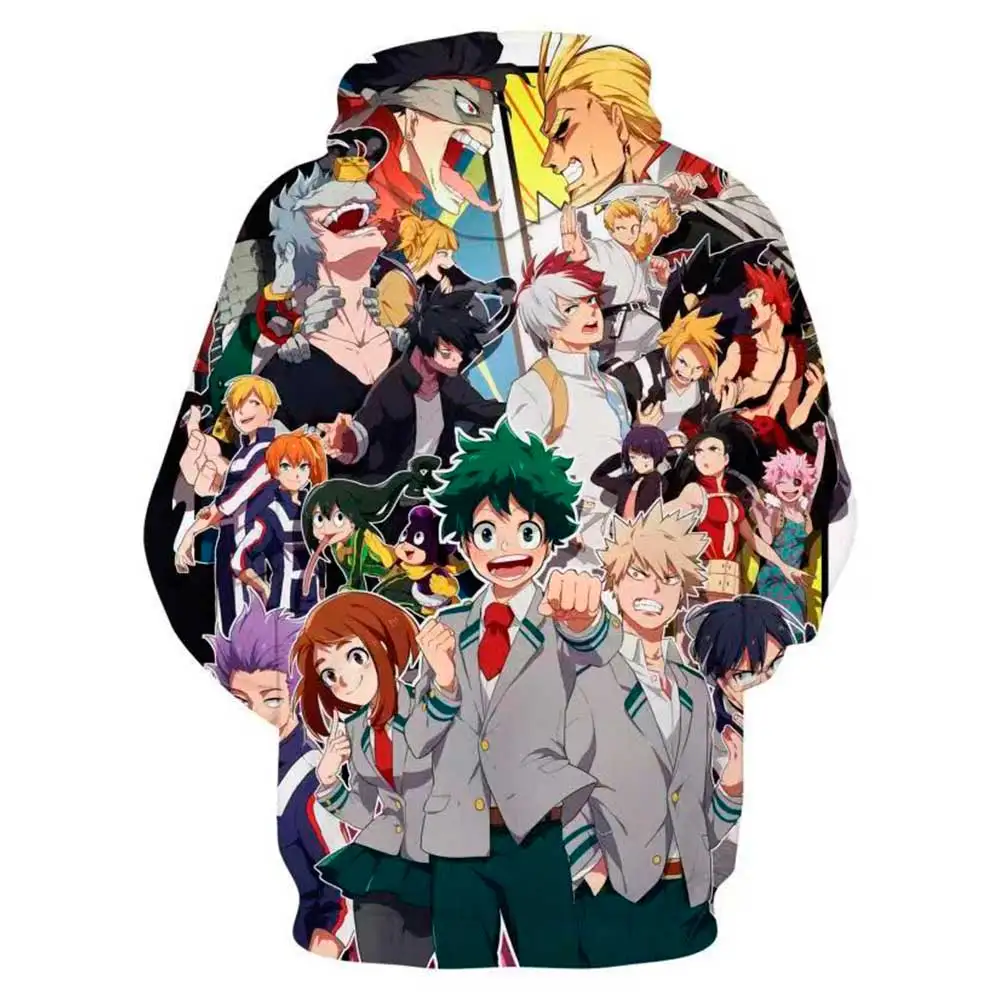 

Japan Fashion Anime My Hero Academia Boku No Hero Academia 3D Hoodies 2020 Men Women Sweatshirts Unisex Streetwear Pullover Tops