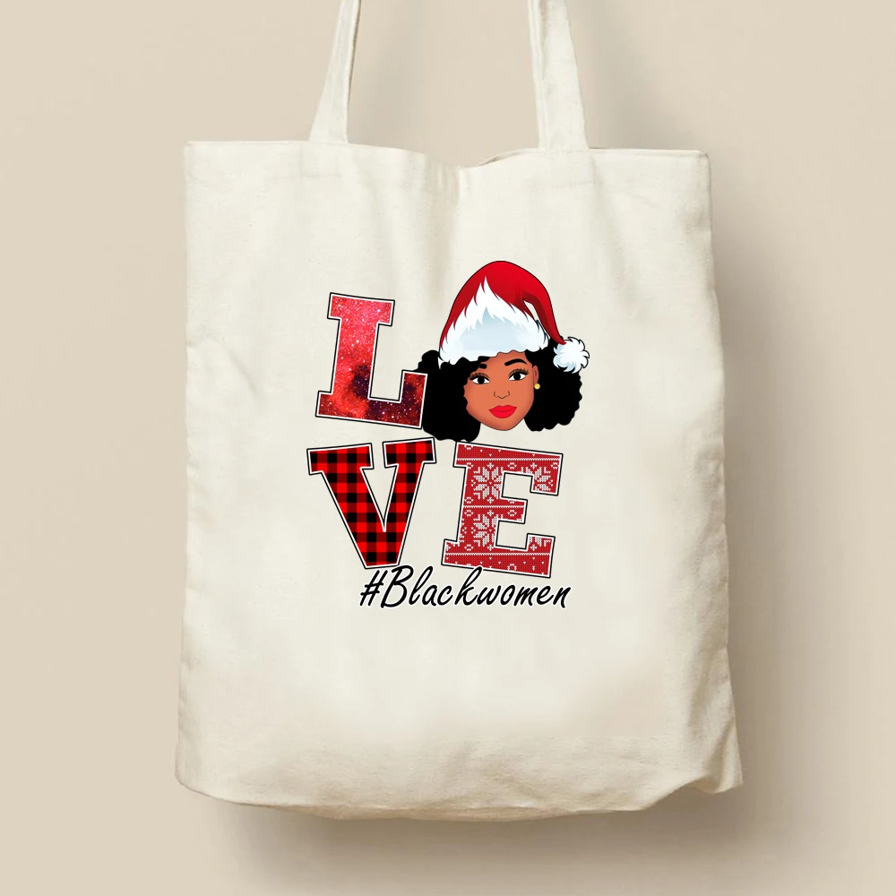 

Женская зимняя сумка-тоут с принтом снеговика