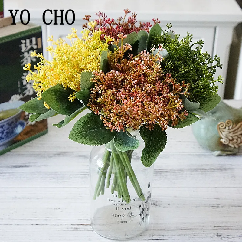 Йо Чо Искусственные пластиковые рисовые Спайк растительные пачки поддельные