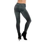 Женские тонкие джинсы, леггинсы с карманами, высокая талия, облегающие джинсовые брюки, брюки LXH