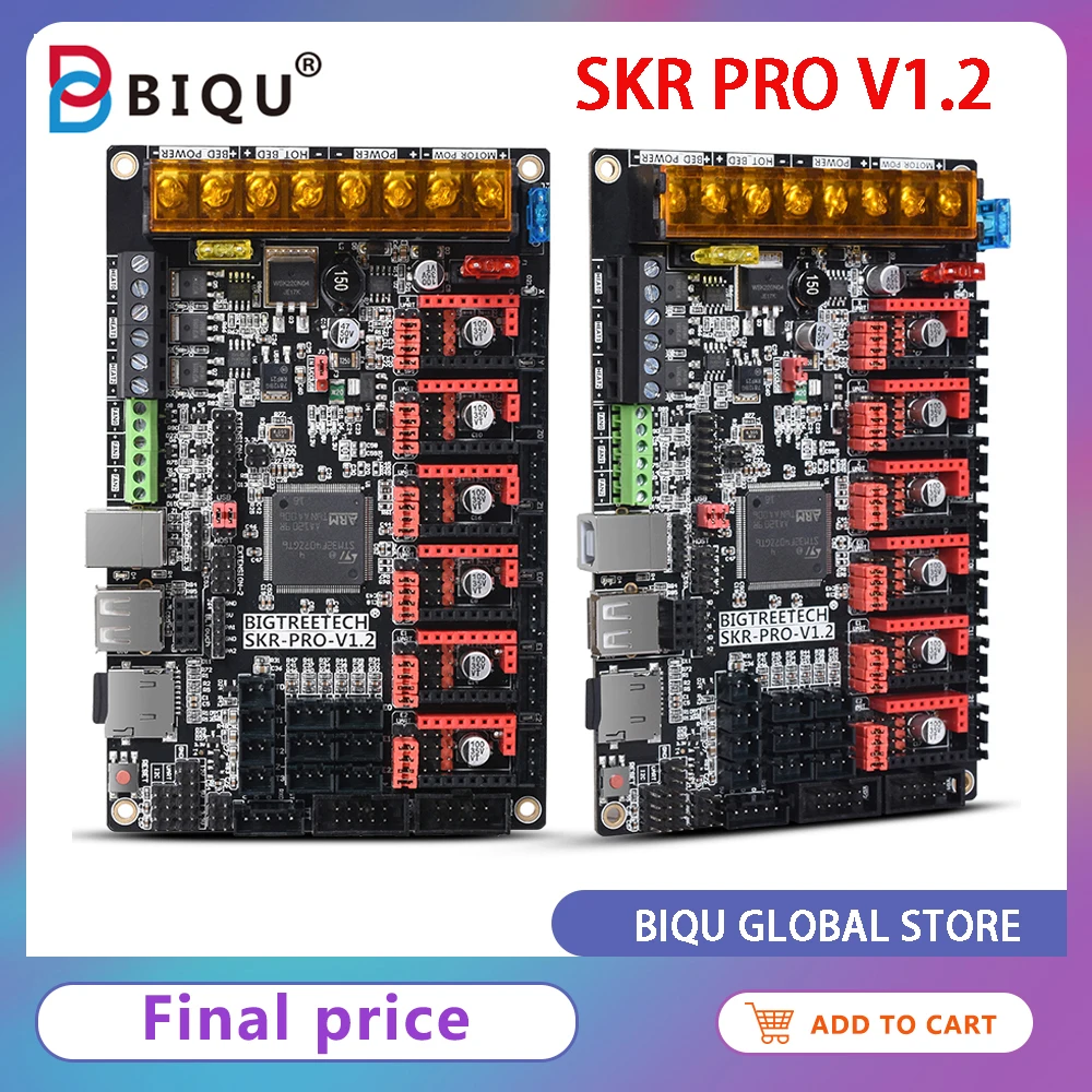 BIQU BIGTREETECH SKR Pro V1.2 32 бит материнская плата WIFI с TMC2209 UART TMC2130 SPI драйвер двигателя MKS GenL