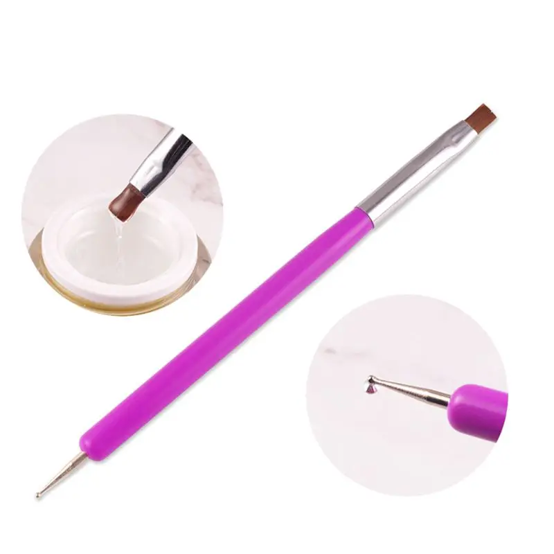 Инструменты для раскрашивания ногтей инструмент маникюра двуглавая ручка