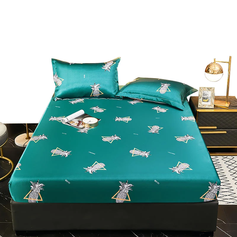 Однотонное постельное белье из хорошего сатина натяжная простыня на резинке