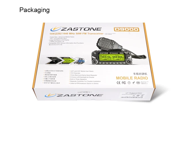 Zastone-トランシーバーd9000,カーラジオ局50w uhf/vhf 136-174