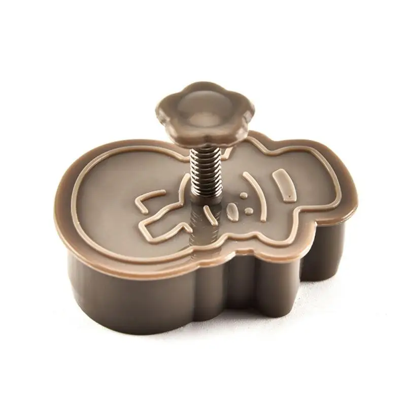 4Pcs/Set Christmas Cookie Stamp Biscuit Mold 3D Plunger Cutter DIY Pastry Baking Mould Fondant Cake Decorating Tools | Дом и сад