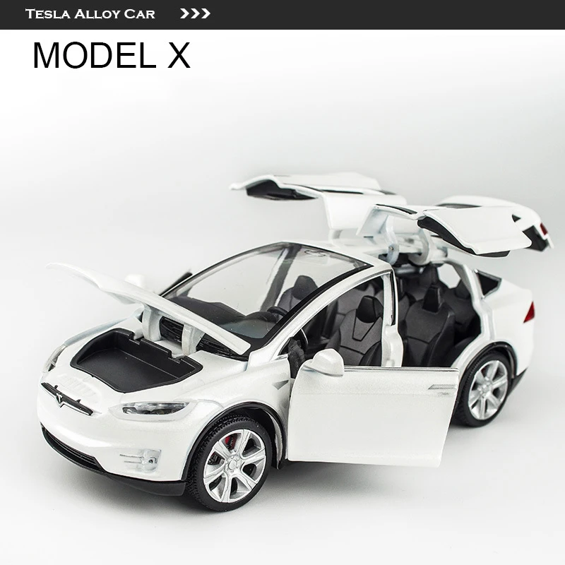 Новинка 1:32 Tesla модель X 3 S автомобиля из сплава литой и игрушечный автомобиль