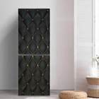 Наклейка на холодильник с черной текстурой, на дверь холодильника, обои-покрытие, для дома, гостиной, кухни