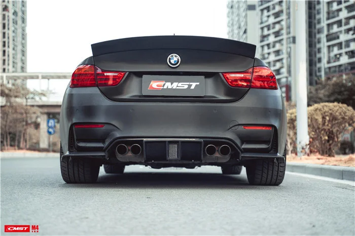

Комплект для M3 Bmw M4 Upgrade Cmst Передняя боковая юбка из углеродного волокна задний спойлер