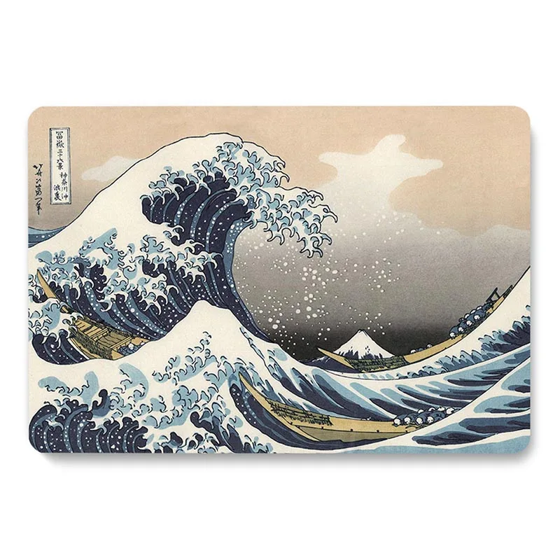 

The Great Wave Off Kanagawa Laptop Case For Apple MacBook Pro Retina Air 12 13.3 14 15inch,for new Air/ Pro 16 inch cover shell