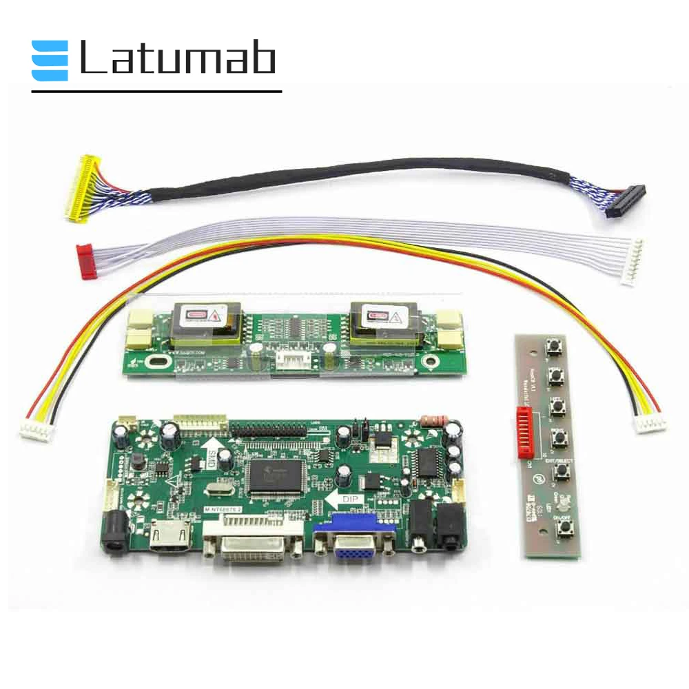 Комплект платы Latumab для LTA216AT01 1366X768 контроллер экрана плата инвертора HDMI + DVI VGA LCD