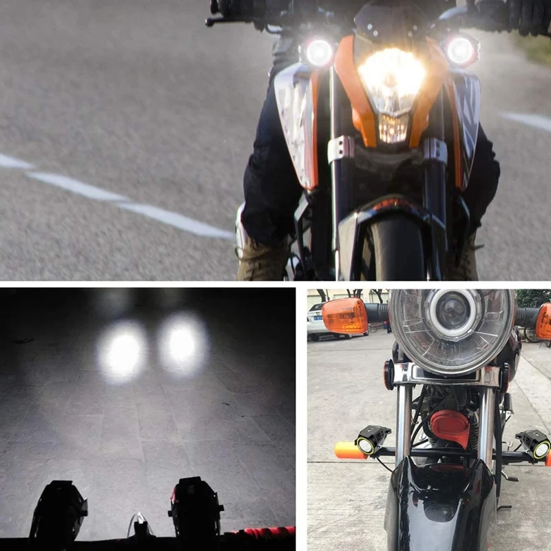 

Motorcycle Light Bulb Fog U7 LED Driving Light Spotlight DRL Auxiliary Driving Light White Halo