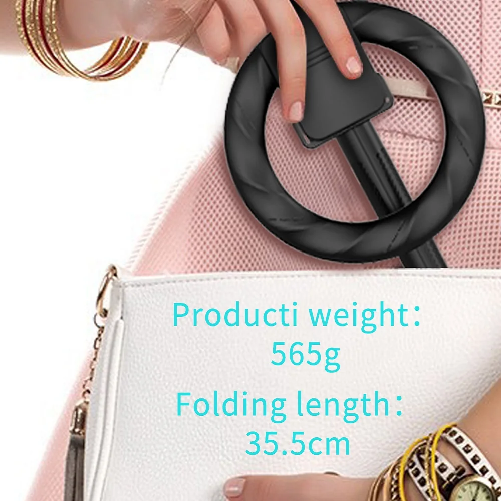 

2021 Foldable tripod With 8inch LED selfie ring light 4 in 1 Wireless Bluetooth selfie stick For Android IOS Phone