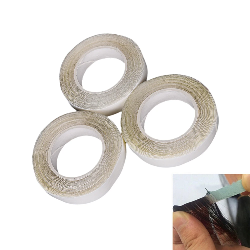 

3m/Roll Lace Wig Glue Tape Long Lasting Waterproof Hair Extension Adhesive Double Sided Wig Tape Hair Extensions Tool