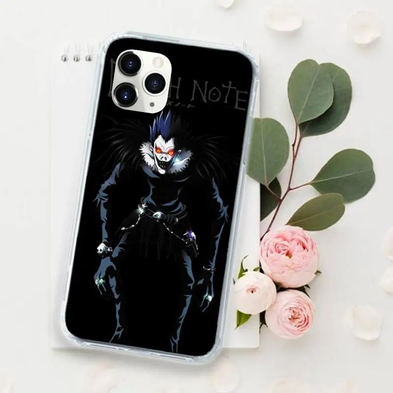 

Death Note Japan anime Phone Case for iPhone 11 12 pro XS MAX 8 7 6 6S Plus X 5S SE 2020 XR Luxury brand shell funda coque