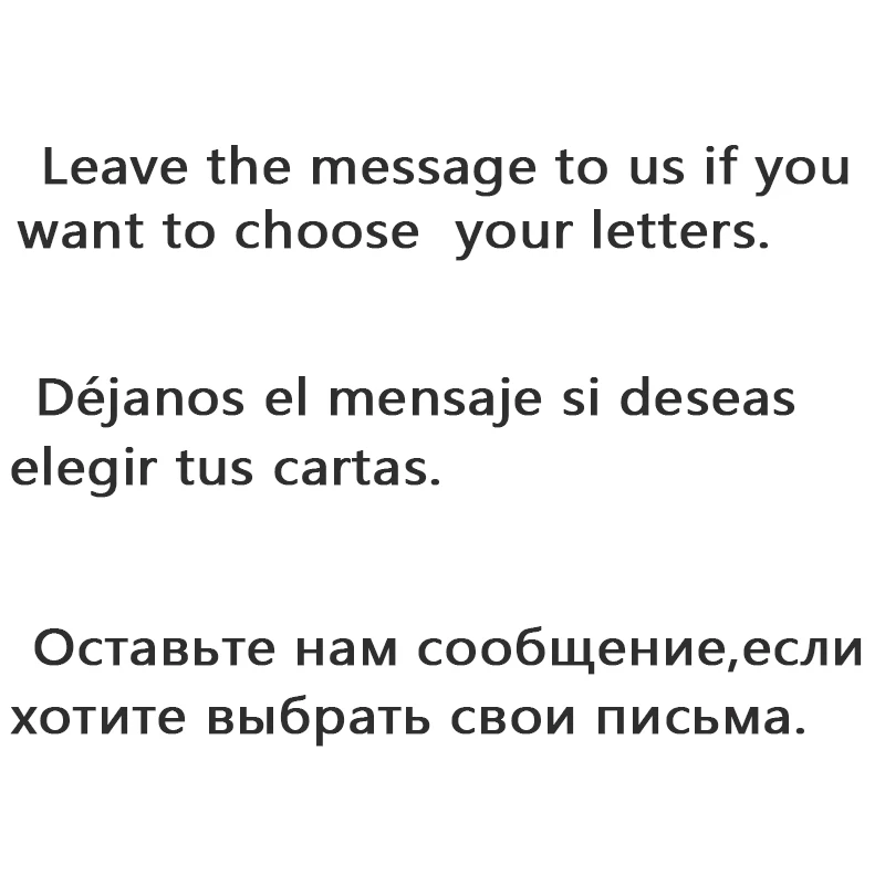 10 шт. ожерелье с буквами алфавитов модное для женщин не выцветает высокое