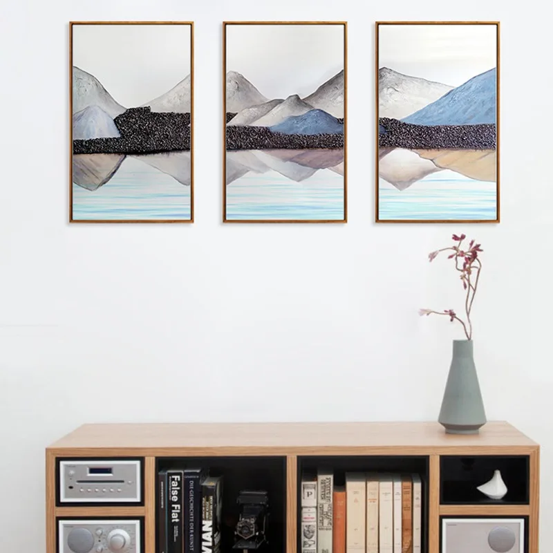 

Abstract Landscape Reflection Canvas Home Decorational Picture Living Room Bedroom Poster Living room picture Wall Art