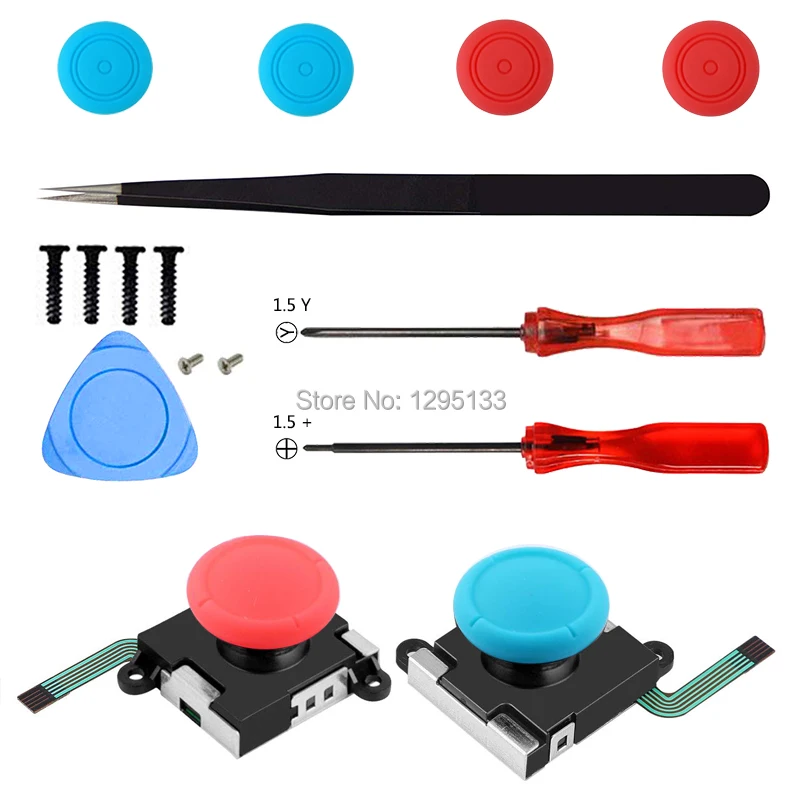 3D аналоговый Thumb Stick для Kind Switch NS Joy Con джойстик колпачки Сменные запасные части мод комплект для JoyCon переключатель контроллер