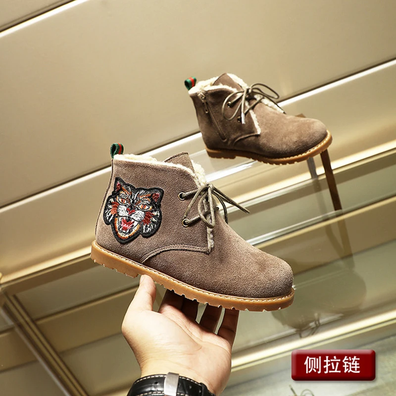 Dolakids детская обувь сезон осень зима Новые теплые сапоги вокруг лодыжки для