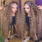 30 40 дюймов, с подсветкой, парик с оправой, парики из человеческих волос с глубоким кудрявым цветом #427