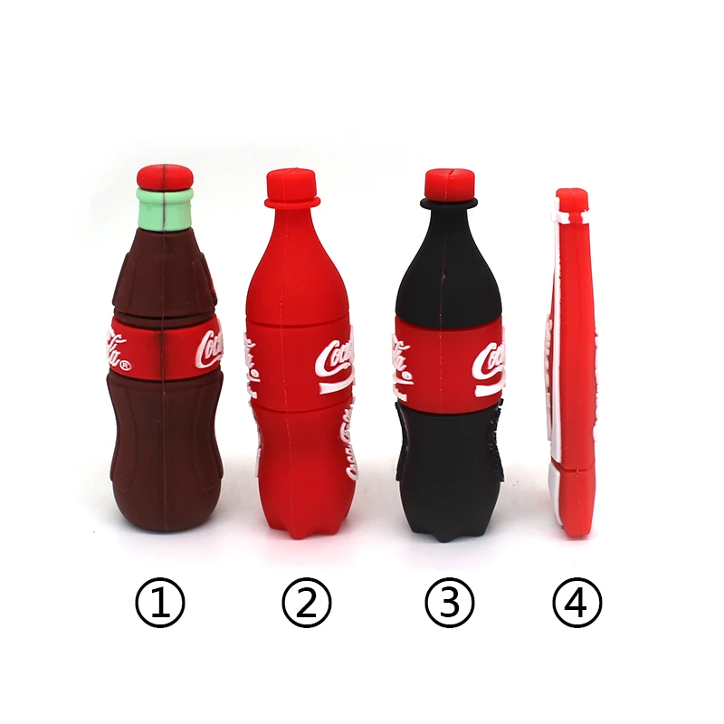 Usb флеш накопитель объемом 64Гб флэш диск творческий мультфильм напитков Бутылка