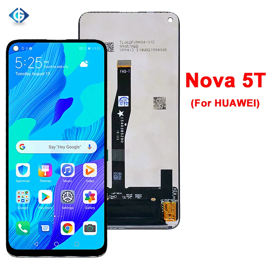 10 шт. сенсорный экран для Huawei Nova5T YAL L21 L61 ЖК дисплей Nova/5T дигитайзер доставка через