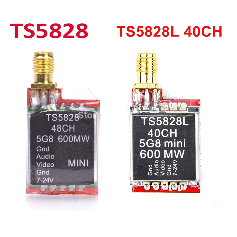 TS5828 48CH / TS5828L 40CH Micro 5 8G 600mW Mini Wireless A/V передача FPV передатчик