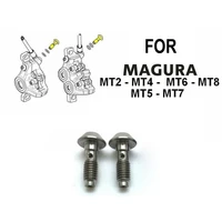 2 pcs bike brake line screws for magura mt2 mt4 mt5 mt6 mt7 mt8 bicycle titanium alloy motorcycle banjo bolt cycling accessories