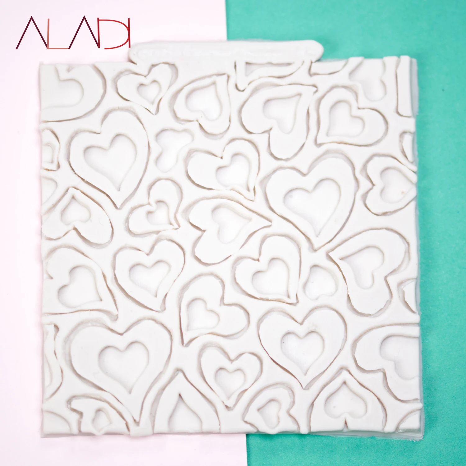 

Love Silicone Mold Kitchen Baking Tools DIY Design Pastry Dessert Fudge Resin Mold Chocolate Lace Cake Decoration Supplies AD117