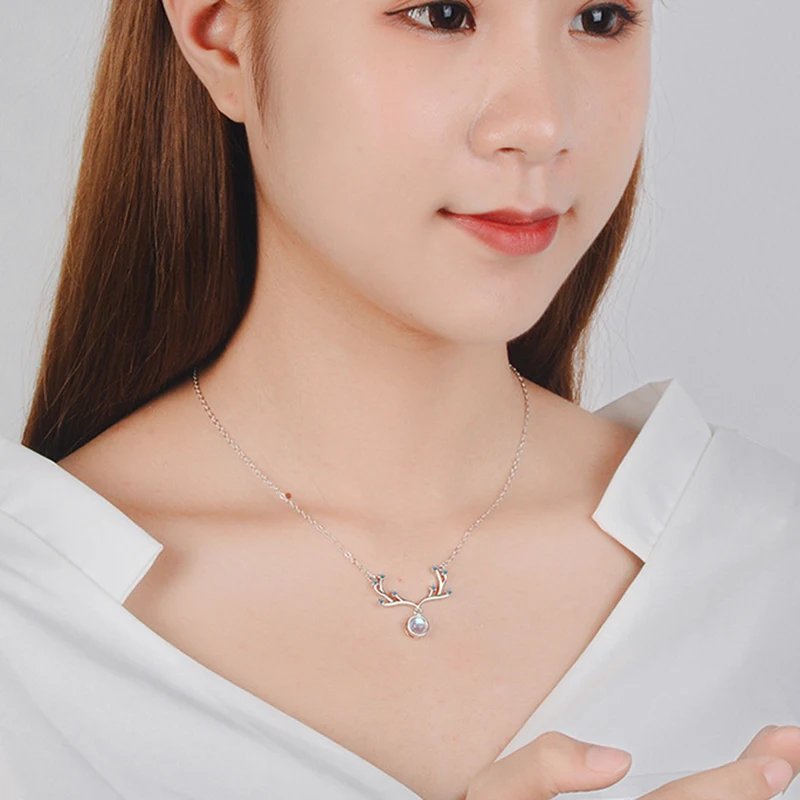 MEETSOFT посеребренное ожерелье с подвеской Минималистичная цепочка до ключиц
