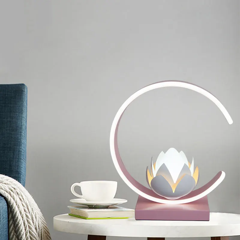 

Modern LED Table Lamp Creative Lotus Lamp Home Decoration LED Desk Light for Bedroom LED Decorative Bedside Lamp Light