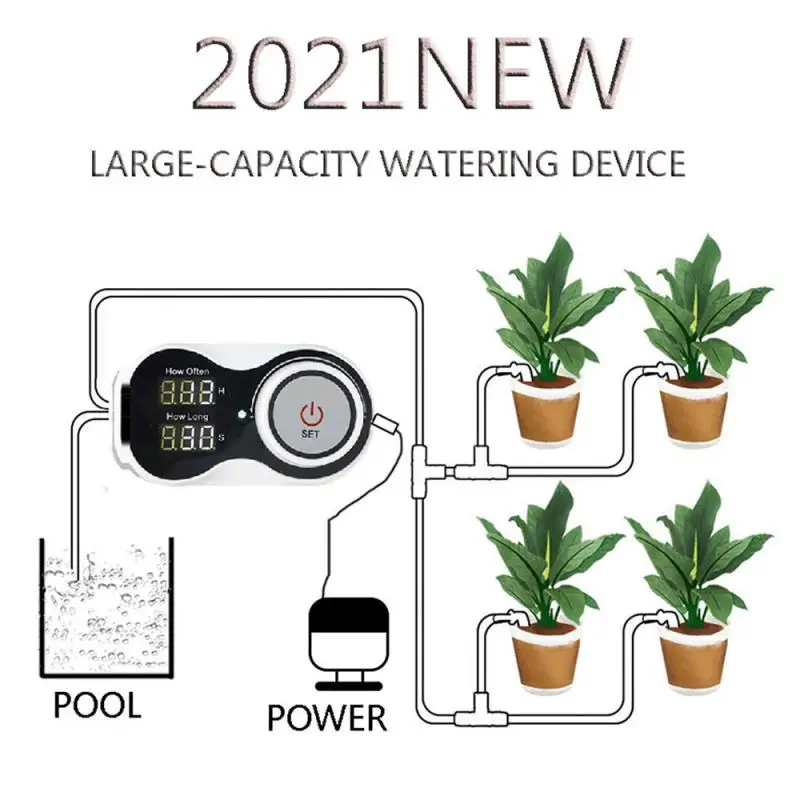 

2021 New automatic Watering device gardening irrigation tool set watering device timing and quantitative save water and Power