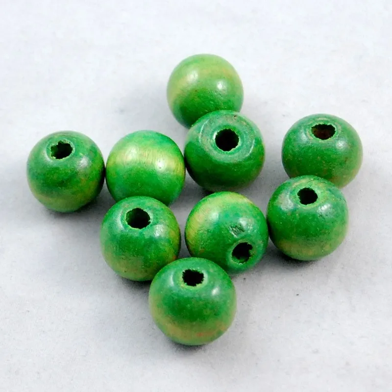 100 шт. разноцветные Круглые деревянные бусины-распорки 18 мм | Дом и сад