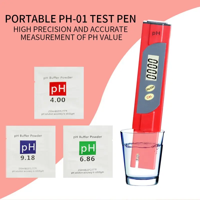 

1/2/3pcs PH Buffer Powder Measure Calibration Solution Ph4.00/ 6.86 /9.18 Calibration Point For PH Test Meter Simple To Use