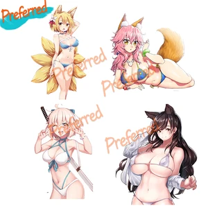 Высококачественная Наклейка на стену с ушками животных для девушек e Yae Sakura Honkai Impact 3 Аниме наклейка на лобовое стекло для девушек автомобиля Наклейка на ноутбук