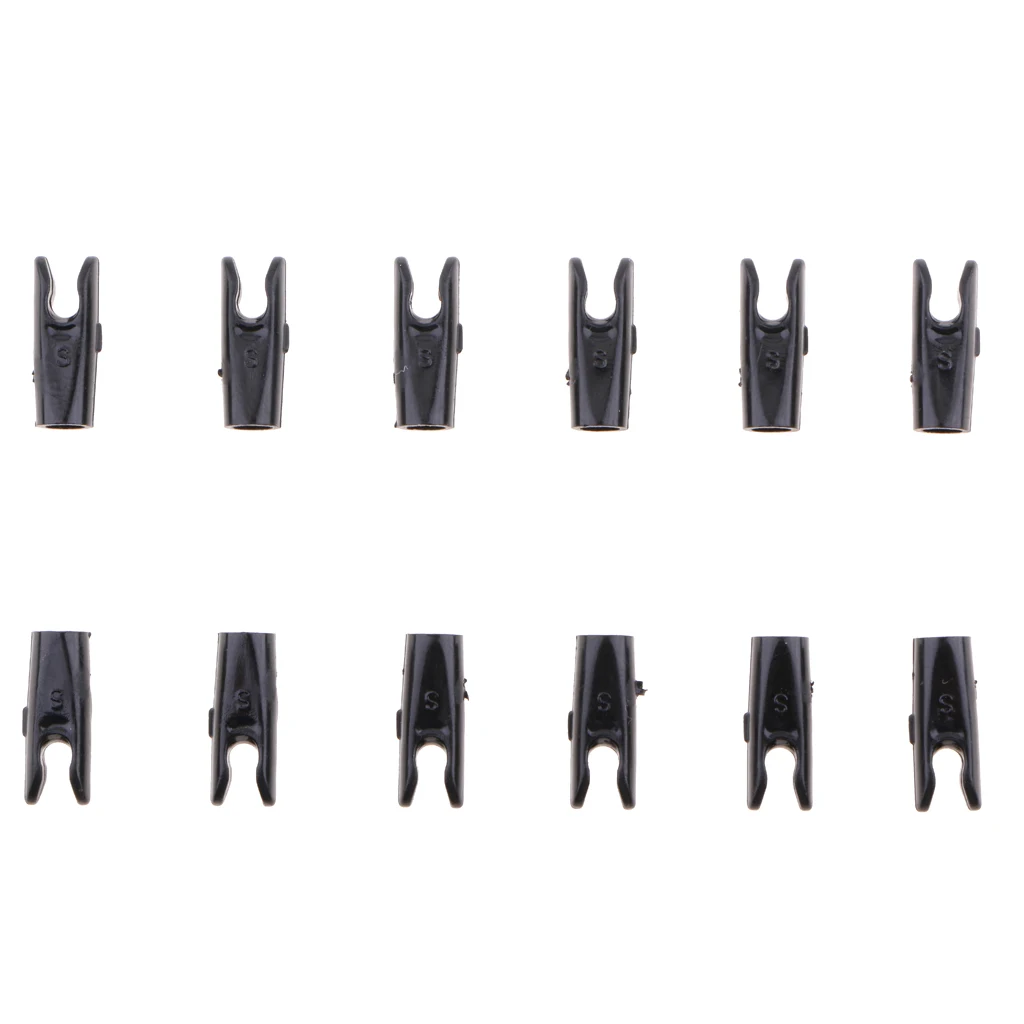 

12 Pcs Plastic Arrow Nocks SHAFT TAILS For Archery Hunting Shooting